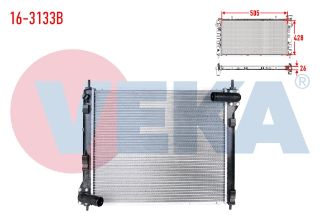 SU RADYATÖRÜ BRAZING NİSSAN JUKE 1.6 DIG-T A-T/M-T 2010- resmi