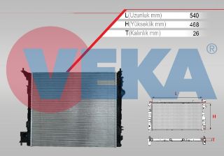 SU RADYATÖRÜ BRAZING NİSSAN QASHQAI (J11) 1.6 DCI M-T AC+/- 2014- resmi