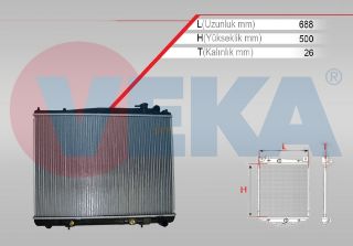 SU RADYATÖRÜ BRAZING (SAGDAN CIKIS) NİSSAN PATHFİNDER (R50) 3.3İ V6 A-T/M-T AC+/- 1995-2005 resmi