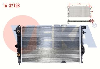 SU RADYATÖRÜ BRAZING OPEL VECTRA A 1.6 A-T 1989-1995 resmi