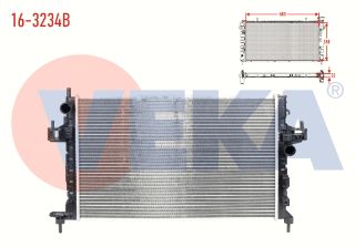 SU RADYATÖRÜ BRAZING OPEL CORSA C 1.3 CDTI M-T 2000-2006 resmi