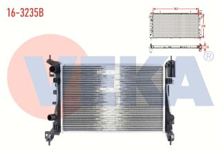SU RADYATÖRÜ BRAZING OPEL CORSA D 1.4 (XEP) M-T 2006-2014 resmi