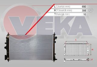 SU RADYATÖRÜ BRAZING OPEL INSIGNIA 2.0 T A-T AC+ 2008- resmi