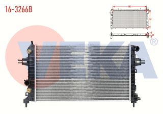 SU RADYATÖRÜ BRAZING OPEL ASTRA H 1.6İ A-T 2004-2010 resmi