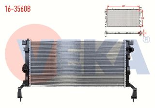 SU RADYATÖRÜ BRAZING RENAULT LAGUNA III (BT0/1) 1.5 DCI M-T AC+/- 2007- resmi