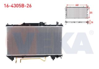 SU RADYATÖRÜ BRAZING KALINLIK 26MM TOYOTA AVENSİS (T22) 2.0İ A-T 1997-2003 resmi