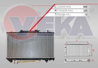 SU RADYATÖRÜ BRAZING TOYOTA CARINA E (ST191) 2.0İ A-T 1992-1997 resmi