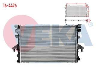 SU RADYATÖRÜ MEKANIK VOLKSWAGEN TRANSPORTER V (7HA,7HH,7EA,7EH) 2.5 TDI A-T/M-T 2003-2011 resmi