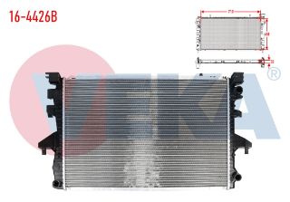 SU RADYATÖRÜ BRAZING VOLKSWAGEN TRANSPORTER V (7HA,7HH,7EA,7EH) 2.5 TDI A-T/M-T 2003-2011 resmi
