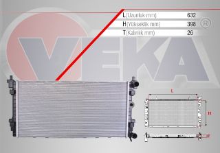 SU RADYATÖRÜ MEKANIK AUDI A4 (8E2,B6) 1.8 A-T AC+ 2000-2004 resmi