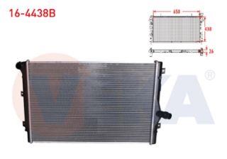 SU RADYATÖRÜ BRAZING VOLKSWAGEN CADDY III (2KB,2KJ,2CB,2CJ) 1.6 TDI A-T/M-T 2004-2015 resmi