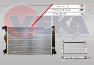 SU RADYATÖRÜ BRAZING AUDI A6 (4F2,C6) 2.0 TFSI A-T 2004-2011 resmi
