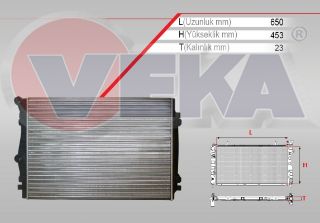 SU RADYATÖRÜ MEKANIK VOLKSWAGEN GOLF VII (5G1) 1.4 TSI A-T/M-T AC+/- 2012- resmi
