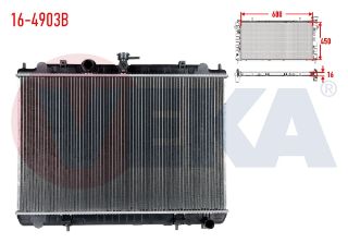 SU RADYATÖRÜ BRAZING DFM SUCCE 1.6 M-T 2009-2011 resmi