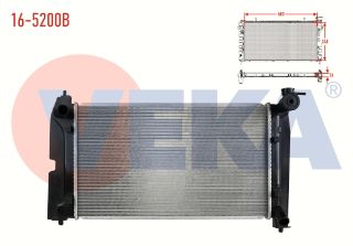 SU RADYATÖRÜ BRAZING GEELY EMGRAND EC7 1.5 M-T AC+/- 2010-2014 resmi