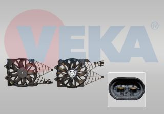 FAN MOTORU (SU+KLIMA) DAVLUMBAZLI TEKLI FAN FIAT LİNEA (323) 1.3 MJT 2007- resmi