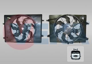 FAN MOTORU SU RADYATOR DAVLUMBAZLI TEKLI FAN HYUNDAİ TUCSON (JM) 2.0 CRDI 2004-2010 resmi
