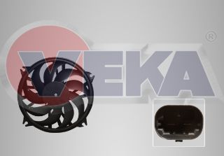 (FM-PE009 AYNI) FAN MOTORU (SU+KLIMA) DAVLUMBAZLI TEKLI FAN PEUGEOT PARTNER (5,5F) 2.0 HDI 1996-2008 resmi
