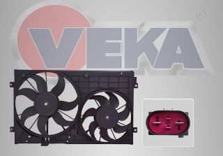 FAN MOTORU (SU+KLIMA) DAVLUMBAZLI ÇİFTLİ VOLKSWAGEN GOLF V (1K1) 1.4İ 2003-2009 resmi