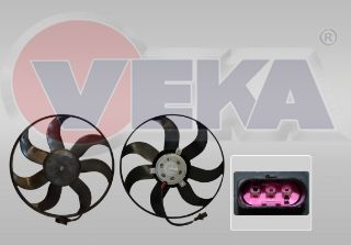 FAN MOTORU (SU+KLIMA) DAVLUMBAZSIZ VOLKSWAGEN POLO (6R,6C) 1.4 TSI Ø390MM 2009- resmi