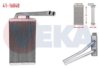 KALORIFER RADYATÖRÜ BRAZING (5.5MM FİN) CHEVROLET CAPTIVA (C100) 2.0 D 2006-2012 resmi