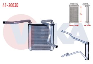 KALORIFER RADYATÖRÜ BRAZING HONDA JAZZ II (GD) 1.4İ 2002-2008 resmi