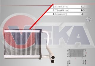 KALORIFER RADYATÖRÜ BRAZING HYUNDAİ ACCENT ERA 1.5 CRDI 2006-2012 resmi