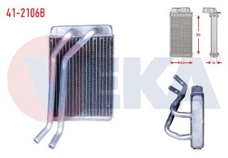 KALORIFER RADYATÖRÜ BRAZING HYUNDAİ SANTA FE (SM) 2.2 CRDI 2001-2006 resmi