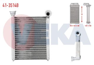 KALORIFER RADYATÖRÜ BRAZING (5.5MM FİN) RENAULT CLİO IV 1.5 DCI 2012- resmi