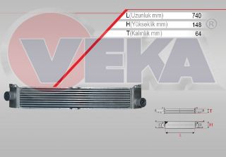 TURBO RADYATÖRÜ (INTERCOOLER) KALIN TİP FIAT DUCATO (250) 2.3 MJT EURO 5 2006-2014 resmi