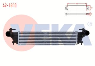 TURBO RADYATÖRÜ (INTERCOOLER) FIAT EGEA 1.3 MJT 2015- resmi