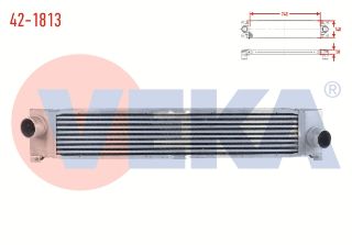 TURBO RADYATÖRÜ (INTERCOOLER) INCE TİP FIAT DUCATO (250) 2.3 MJT 2006-2014 resmi