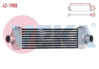 TURBO RADYATÖRÜ (INTERCOOLER) FORD TRANSİT (V347) 2.2 TDCI (KISA TIP) 2006-2014 resmi