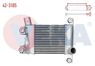 TURBO RADYATÖRÜ (INTERCOOLER) NİSSAN SKYSTAR 2.5 D 1998-2002 resmi
