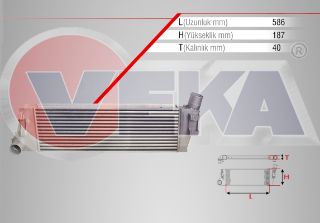TURBO RADYATÖRÜ (INTERCOOLER) RENAULT MEGANE II (BM0/1,CM0/1) 1.5 DCI 2002-2008 resmi