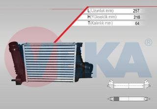 TURBO RADYATÖRÜ (INTERCOOLER) CLİO IV (BH) / CAPTUR I (J5-H5) 1.5 DCİ 90-110 HP 2012-2015- resmi