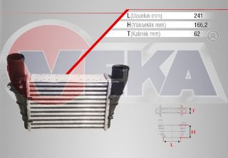 TURBO RADYATÖRÜ (INTERCOOLER) VOLKSWAGEN PASSAT (3B2) 1.8 T 1996-2000 resmi