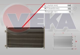 KLIMA RADYATÖRÜ HONDA CİVİC VII 1.6İ 2000-2006 resmi