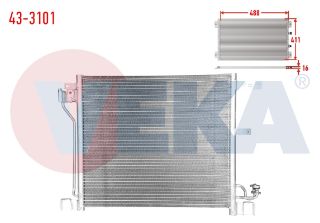 KLIMA RADYATÖRÜ NİSSAN JUKE 1.6 DIG-T A-T/M-T 2010- resmi