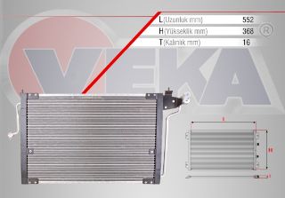 KLIMA RADYATÖRÜ OPEL ASTRA F 1.4İ 1991-1998 resmi