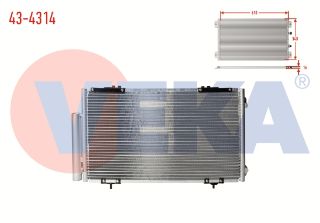 KLIMA RADYATÖRÜ TOYOTA AVENSİS (T22) 1.6İ 16V 1997-2003 resmi
