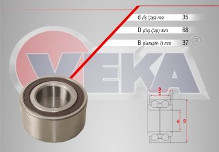 ÖN  TEKERLEK RULMANI SOL SAĞ ABS OKUYUCULU  37X74,04X37 DOBLO 1.4 - 1.3 MJT - 1.6 MJT 2010-/ EGEA 1.6 MJT - 1.6 E-TORQ 2015-/ BRAVO II 1.4 T-JET - 1.6İ - 1.6 MJT 2006-/ 500L 1.3 MJT 2012- resmi