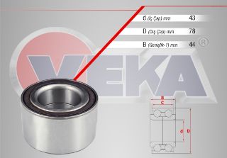ÖN  TEKERLEK RULMANI SOL SAĞ ABS OKUYUCULU 43X78X44 HONDA CİVİC VIII 1.4 - 1.8 2005-2012 resmi