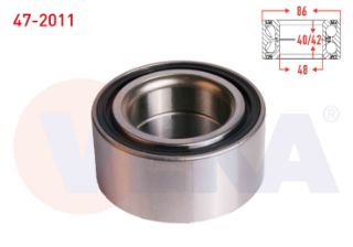ÖN  TEKERLEK RULMANI SOL SAĞ ABS OKUYUCULU 48X86X40/42 HONDA CİVİC IX 1.6 I-DTEC 2012-2016 / ACCORD VII 2.0 16V - 2.4 2003-2008 resmi