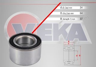 ÖN  TEKERLEK RULMANI SOL SAĞ 34X64X37 ASTRA F 1.4İ -1.6İ-1.7 D-2.0 1991-1998/CORSA A 1.2-1.3-1.5 D 1983-1993/GOLF II 1.6 1983-1992/JETTA II 1.6 1982-1992/CADDY I 1.6 1979-1992/SAMARA 1500 1986-1994 resmi