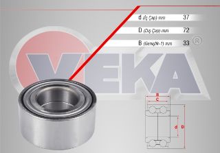 ÖN  TEKERLEK RULMANI SOL SAĞ 37X72X33 PEUGEOT 206 1.4İ-16İ-1.4 HDI 1998-2006/106 II 1.4İ 1996-2002/306 1.4İ-1.6İ 1993-2002/C2 1.4-1.6-1.4 HDI 2003-2009/C3 1.4 HDI 2002-2009/SAXO 1.4 1996-2004 resmi