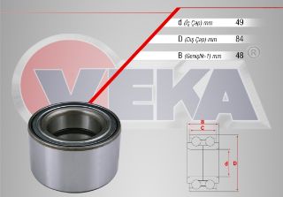 ÖN  TEKERLEK RULMANI SOL SAĞ 49X84X48 MASTER II 2.2 DCI - 2.5 DCI 1998-2010/ MOVANO A 1.9 DTI - 2.8 DTI - 2.5 DTI 2001-2010/ TRANSİT 2.5 DI 1994-2000/ DUCATO 2.0 JTD 2002-2006/ DAILY III 3.0 1999-2006 resmi
