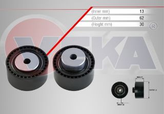 TRİGER GERGİ RULMANI PLASTIK 13X62X30 BERLİNGO 2.0 HDI 1996-2008/C5 I 2.0 HDI 2001-2004/JUMPY I 2.0 HDI 1994-2007/PARTNER 2.0 HDI 1996-2008/EXPERT 2.0 HDI 1996-2006/FIAT SCUDO 2.0 JTD 1996-2006 resmi
