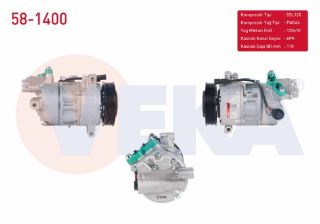 KLIMA KOMPRESÖRU 6PK 110MM BMW 1 SERISI (E81-E87) 116İ - 118İ - 120İ 2004-2012 / 3 SERISI (E90) 316İ - 318İ - 320İ 2005-2011 / X1 (E84) 1.8İ 2011- / X1 (E84) SDRİVE 18 İ 2010-2015 resmi