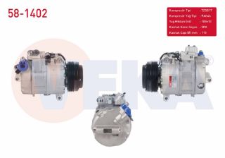 KLIMA KOMPRESÖRU 5PK 110MM BMW 3 SERISI (E46) 320İ-328İ-330Cİ-330D 1998-2005/ 5 SERISI (E39) 520İ-525D-528İ-530D 1995-2003 resmi